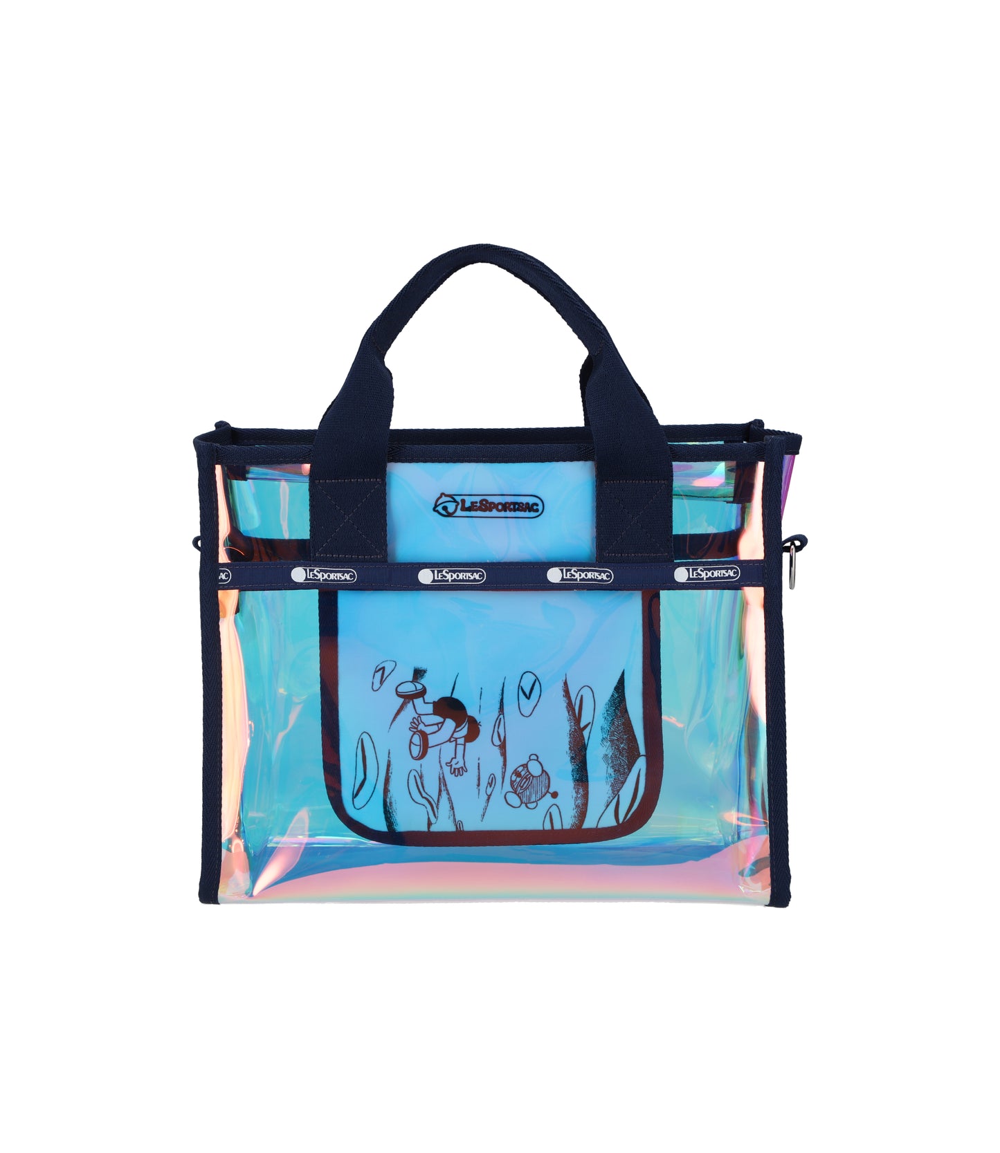 Clear Medium Top Handle Tote<br>Time Machine