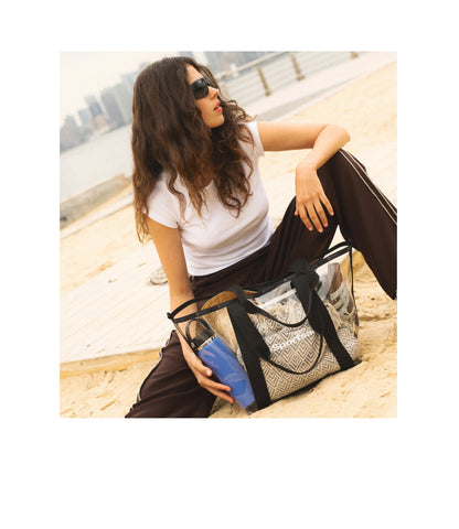 Clear East/West Tote<br>Clear Onyx Logo Tote