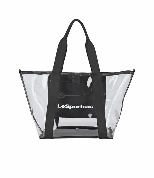 Clear East/West Tote<br>Clear Onyx Logo Tote