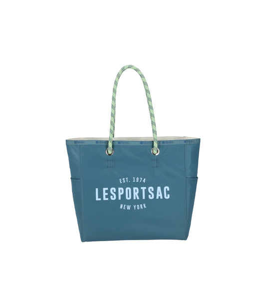 Medium 2 Way Tote<br>2 Way Blue Indigo/Meringue