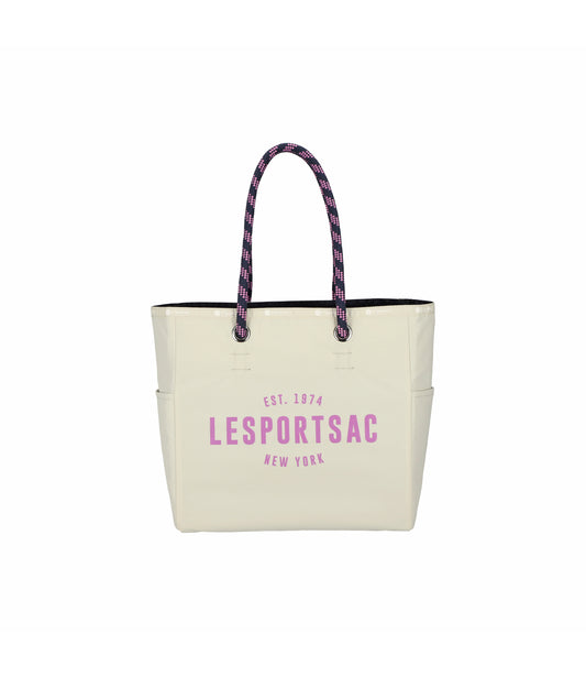 Medium 2 Way Tote<br>2 Way Bscuit Beige/Deep Sea