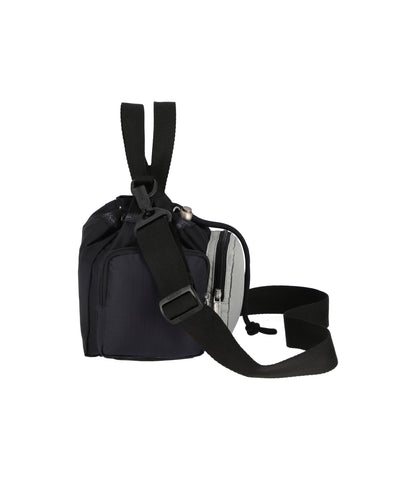 Convertible Drawstring Tote<br>Black/Dove/Deep Sea Colorblock