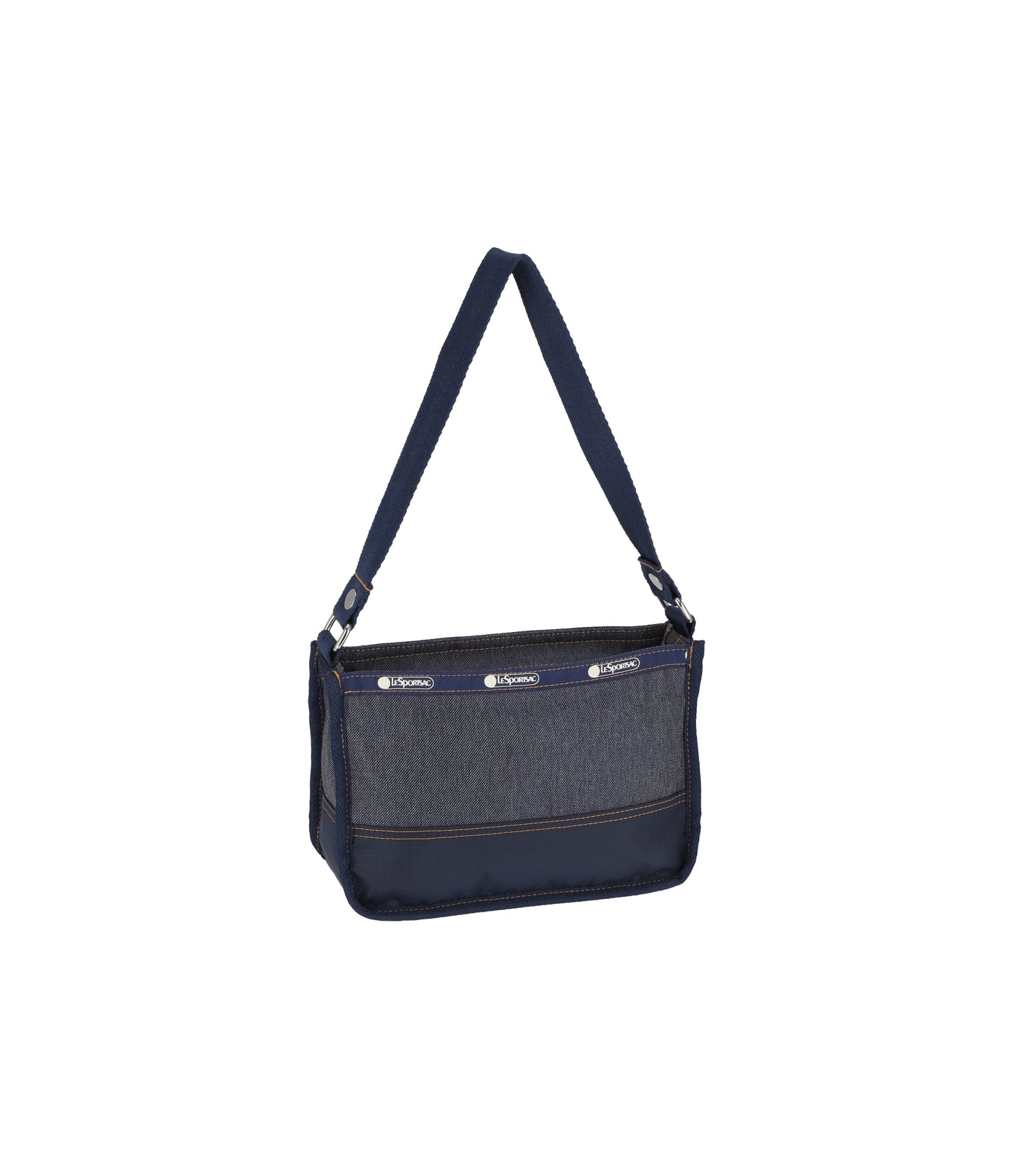 Small Zip Shoulder Bag<br>Medium Denim Wash