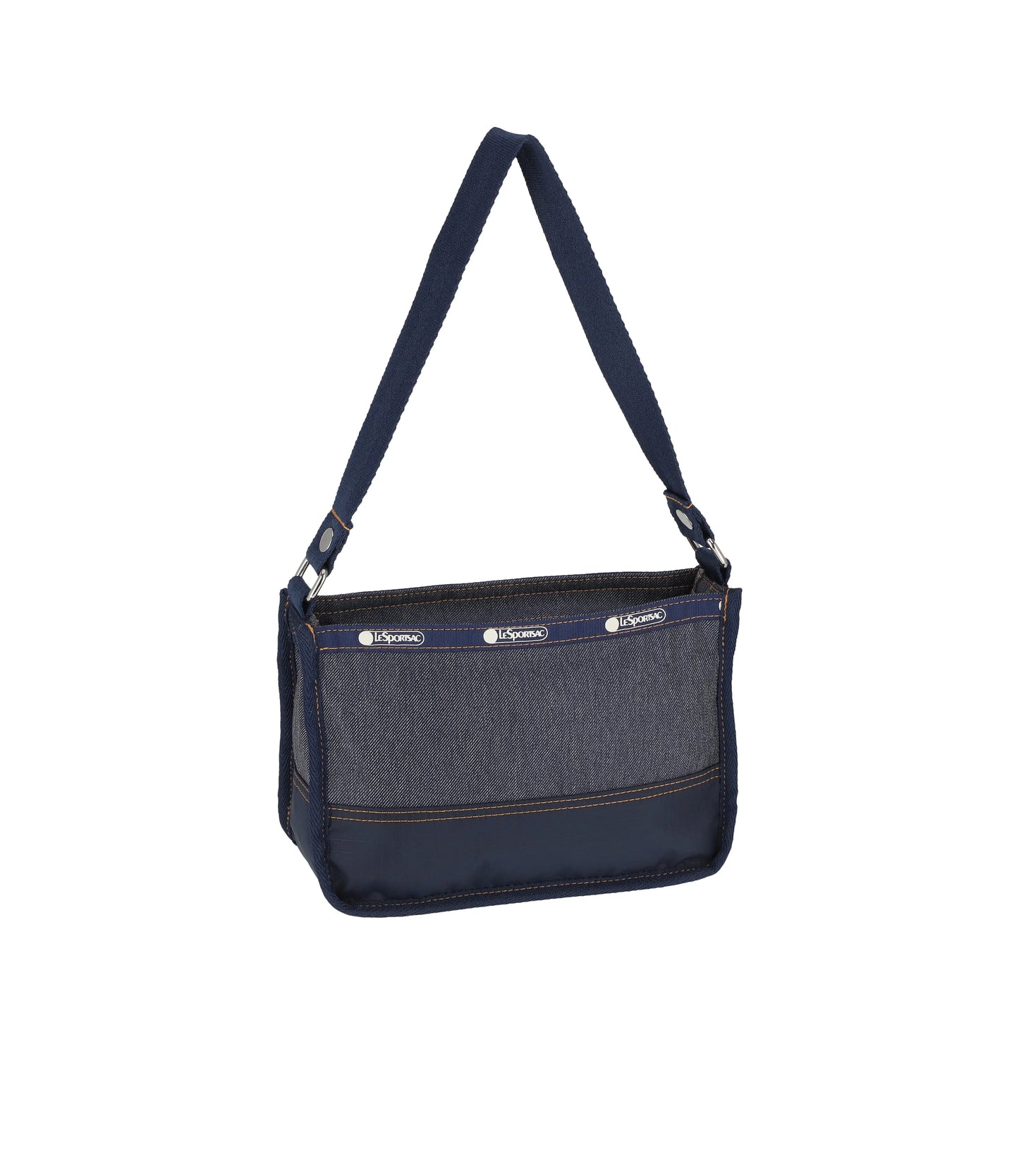 Small Zip Shoulder Bag<br>Medium Denim Wash