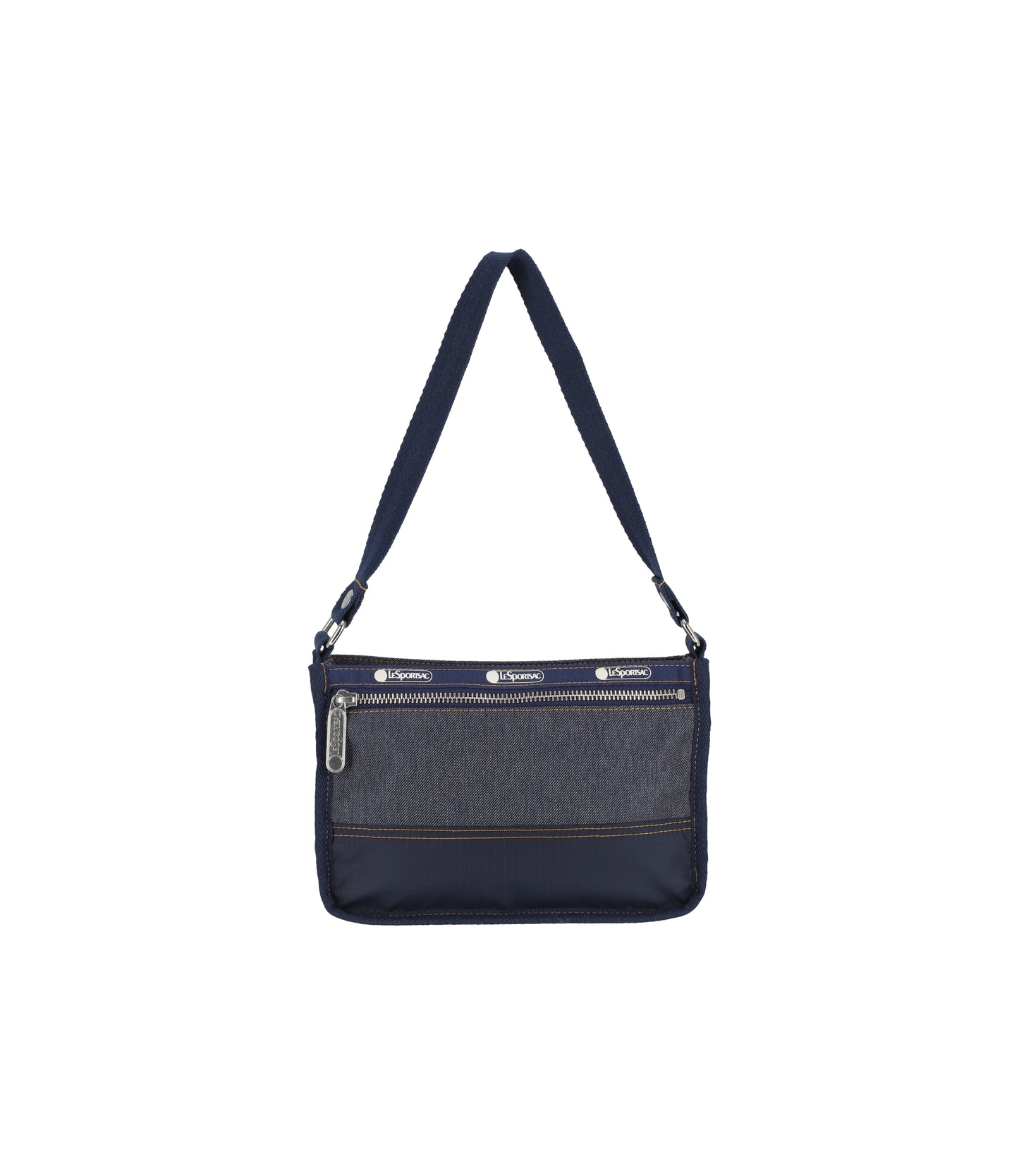 Small Zip Shoulder Bag<br>Medium Denim Wash