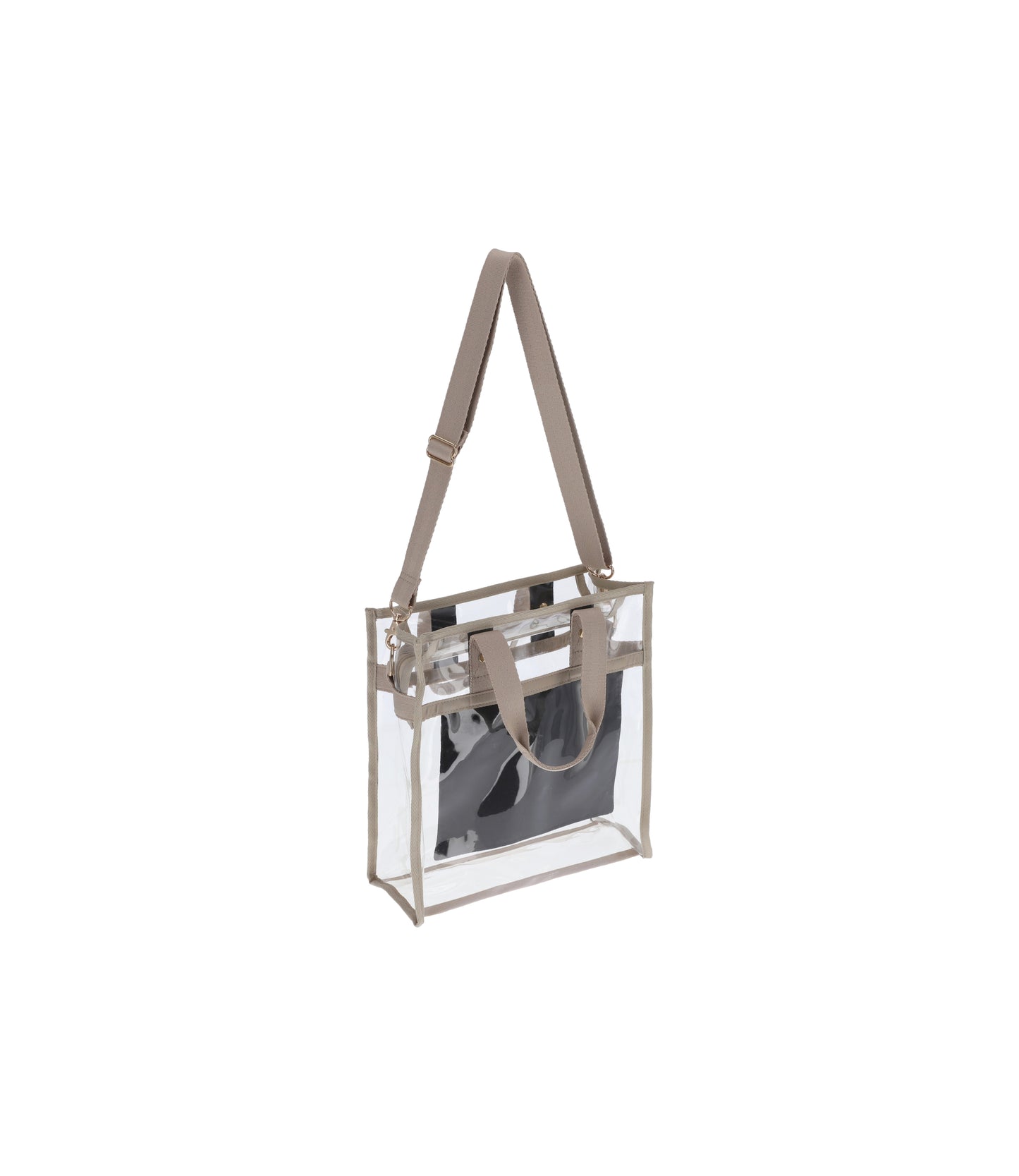 Clear Small North/South Tote<br>Clear/ Natural