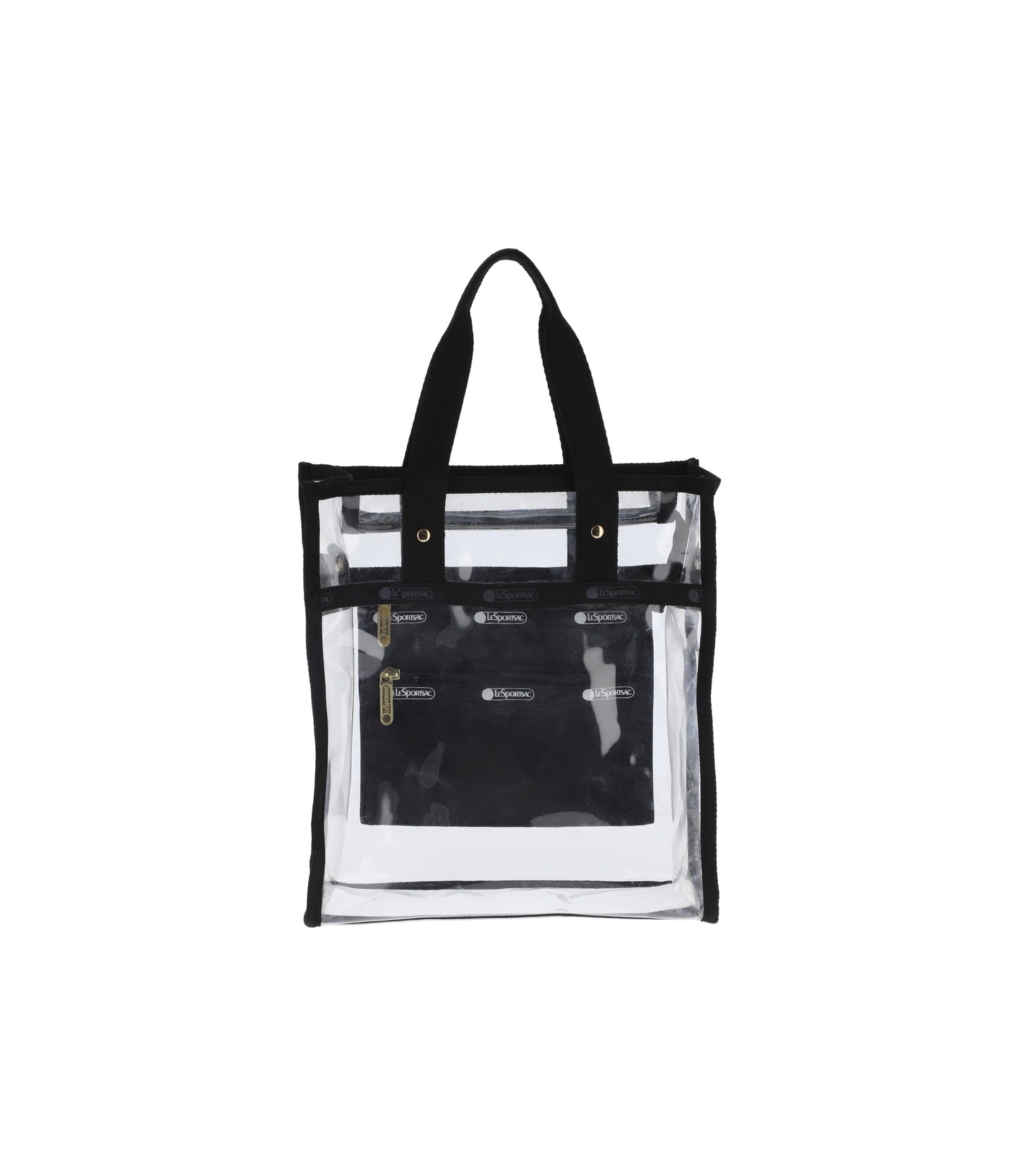 Clear Small North/South Tote<br>Clear/ Black