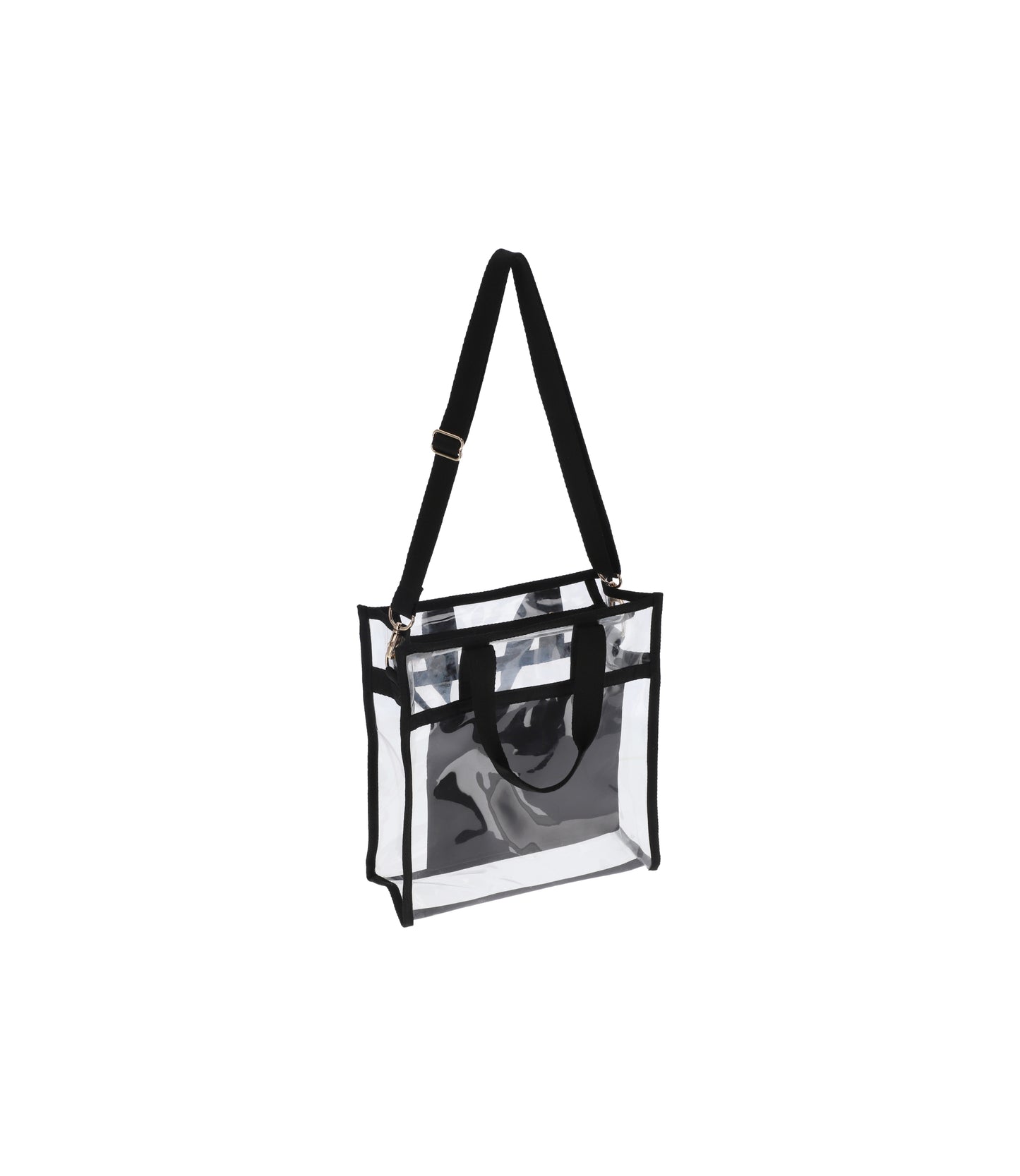 Clear Small North/South Tote<br>Clear/ Black