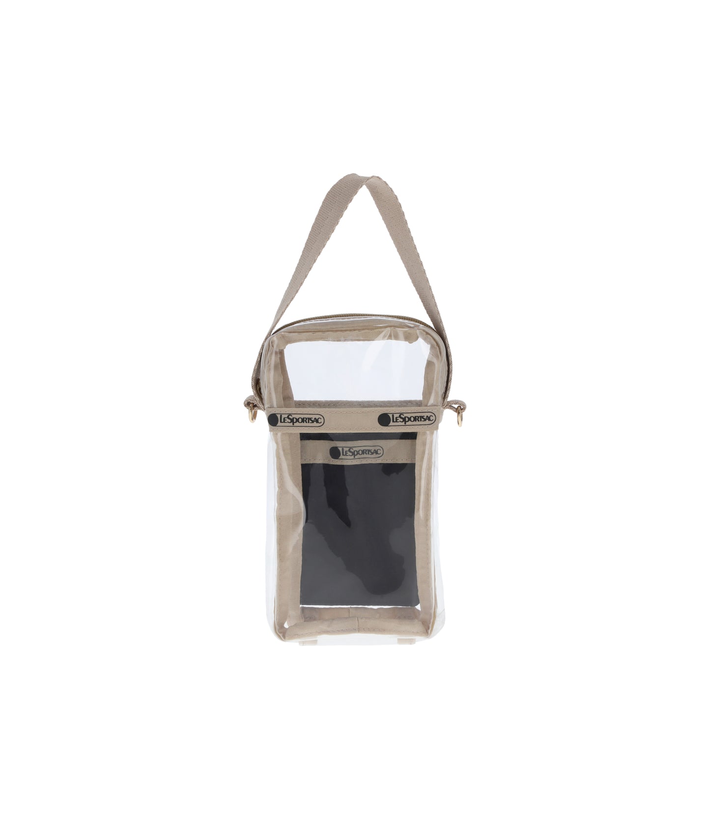 Clear Mini Phone Crossbody<br>Clear/ Natural