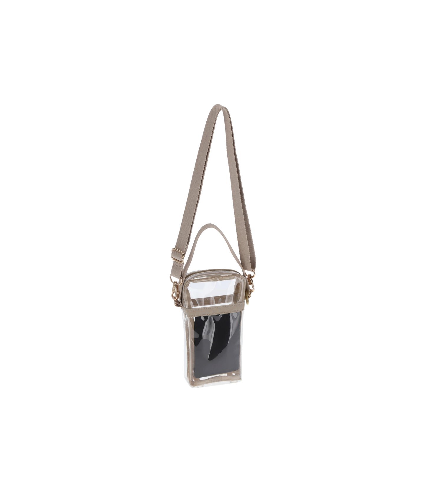 Clear Mini Phone Crossbody<br>Clear/ Natural