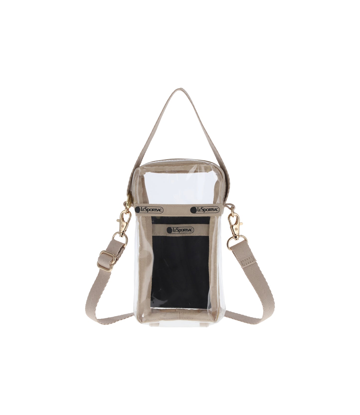 Clear Mini Phone Crossbody<br>Clear/ Natural