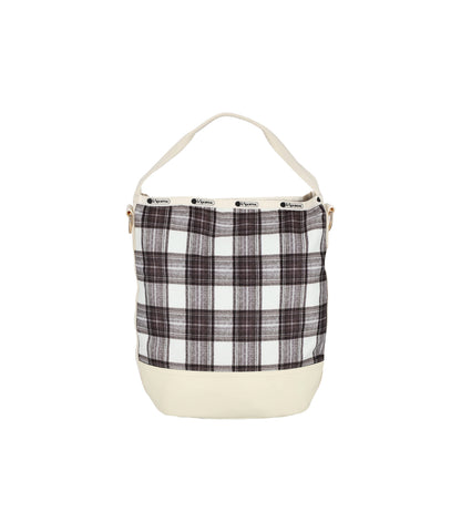 Convertible Bucket Bag<br>Classic Tartan Sandbar