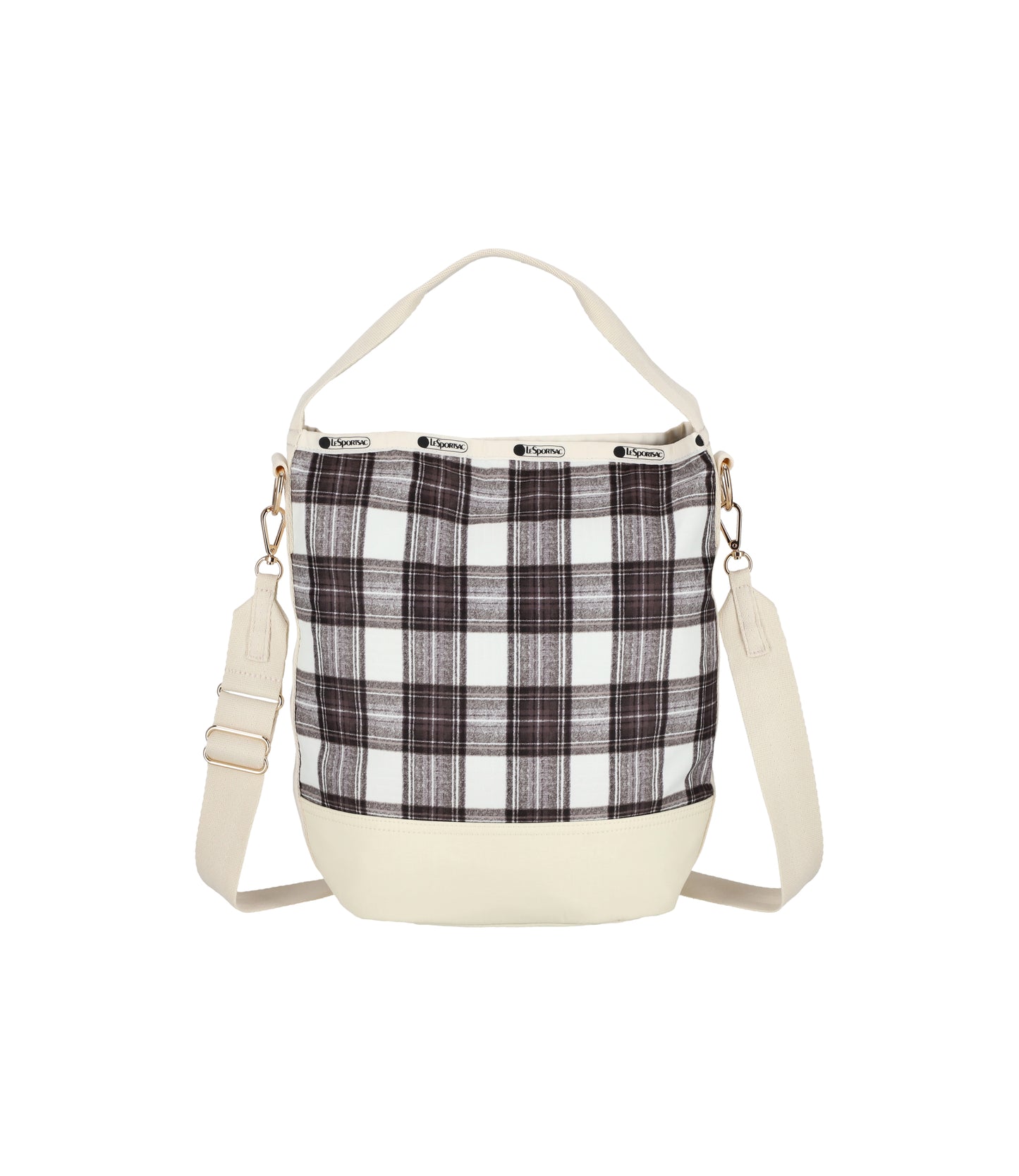 Convertible Bucket Bag<br>Classic Tartan Sandbar