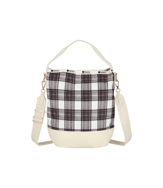 Convertible Bucket Bag<br>Classic Tartan Sandbar