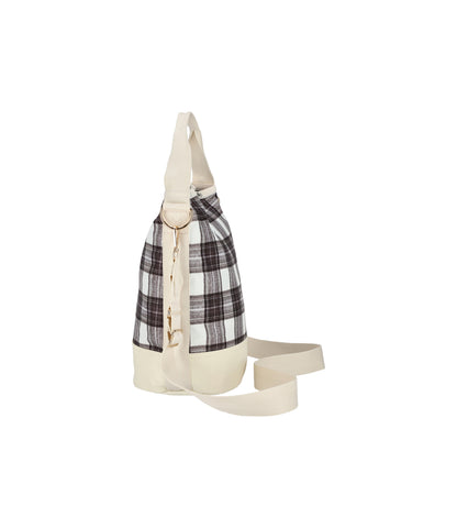 Convertible Bucket Bag<br>Classic Tartan Sandbar