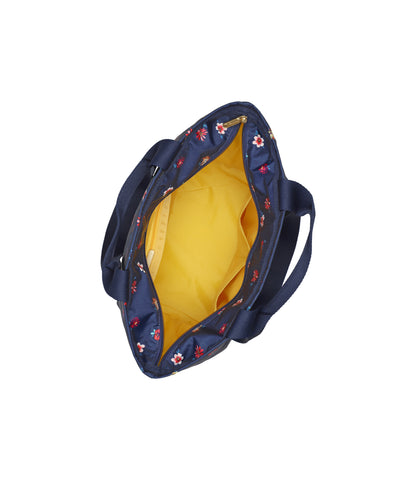 Two Handle Zip Tote<br>Starry Night Florals