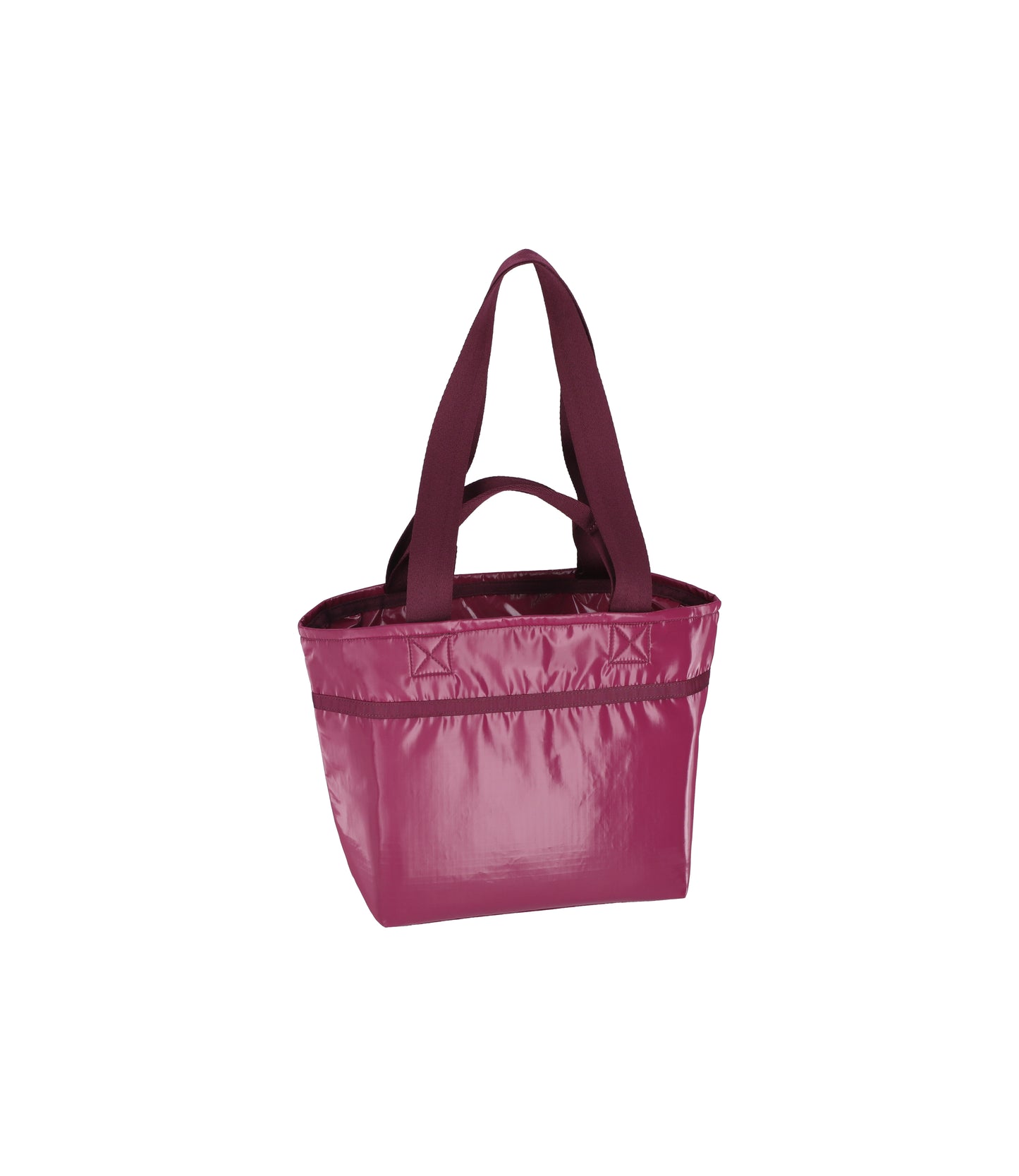 Two Handle Zip Tote<br>Purple Berry Shine