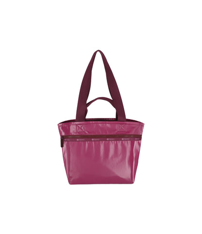 Two Handle Zip Tote<br>Purple Berry Shine