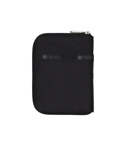 Zip Travel Wallet<br>Recycled Black