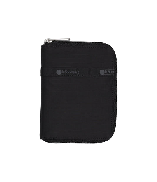 Zip Travel Wallet<br>Recycled Black