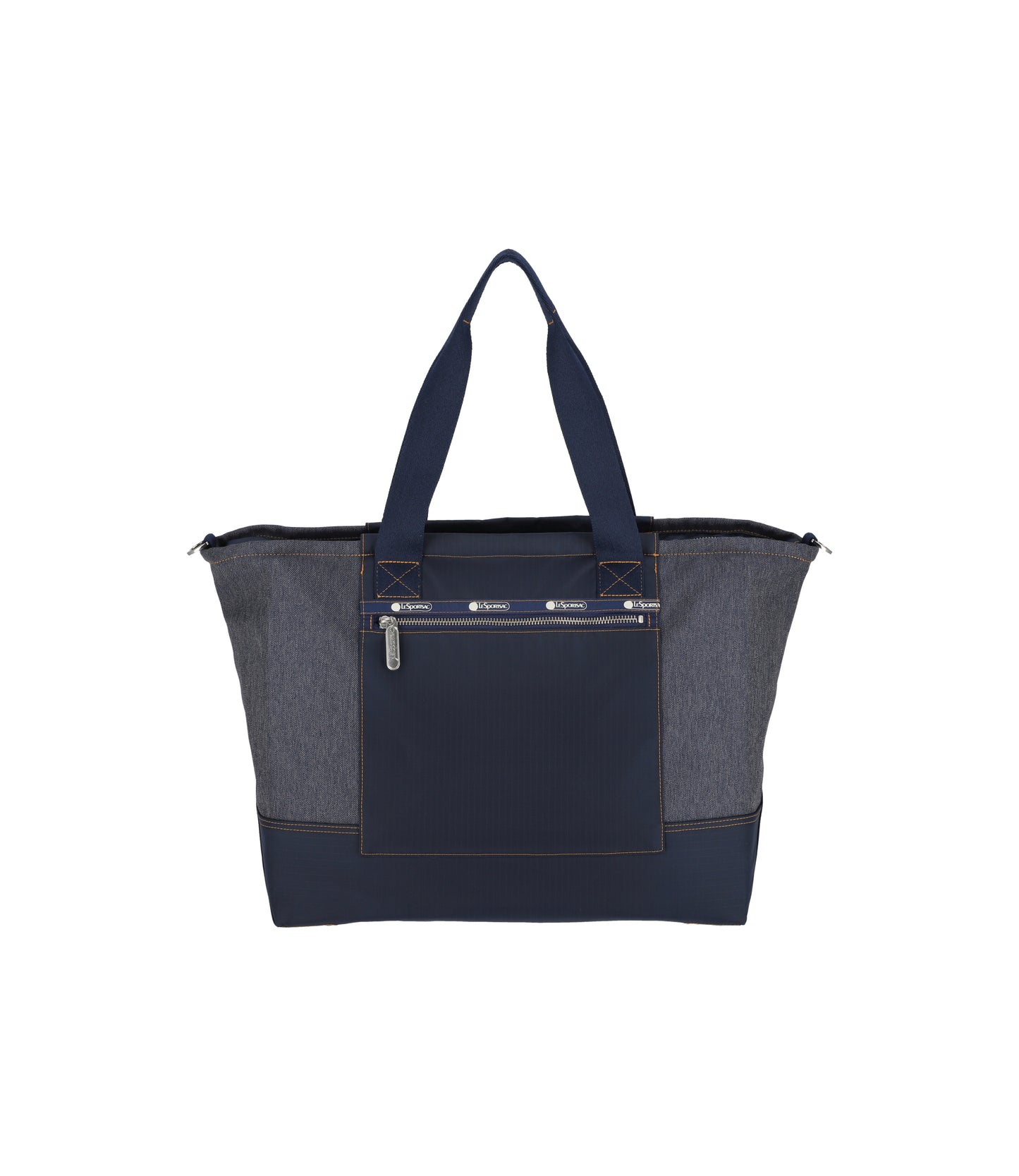 Denim East/West Tote<br>Medium Denim Wash