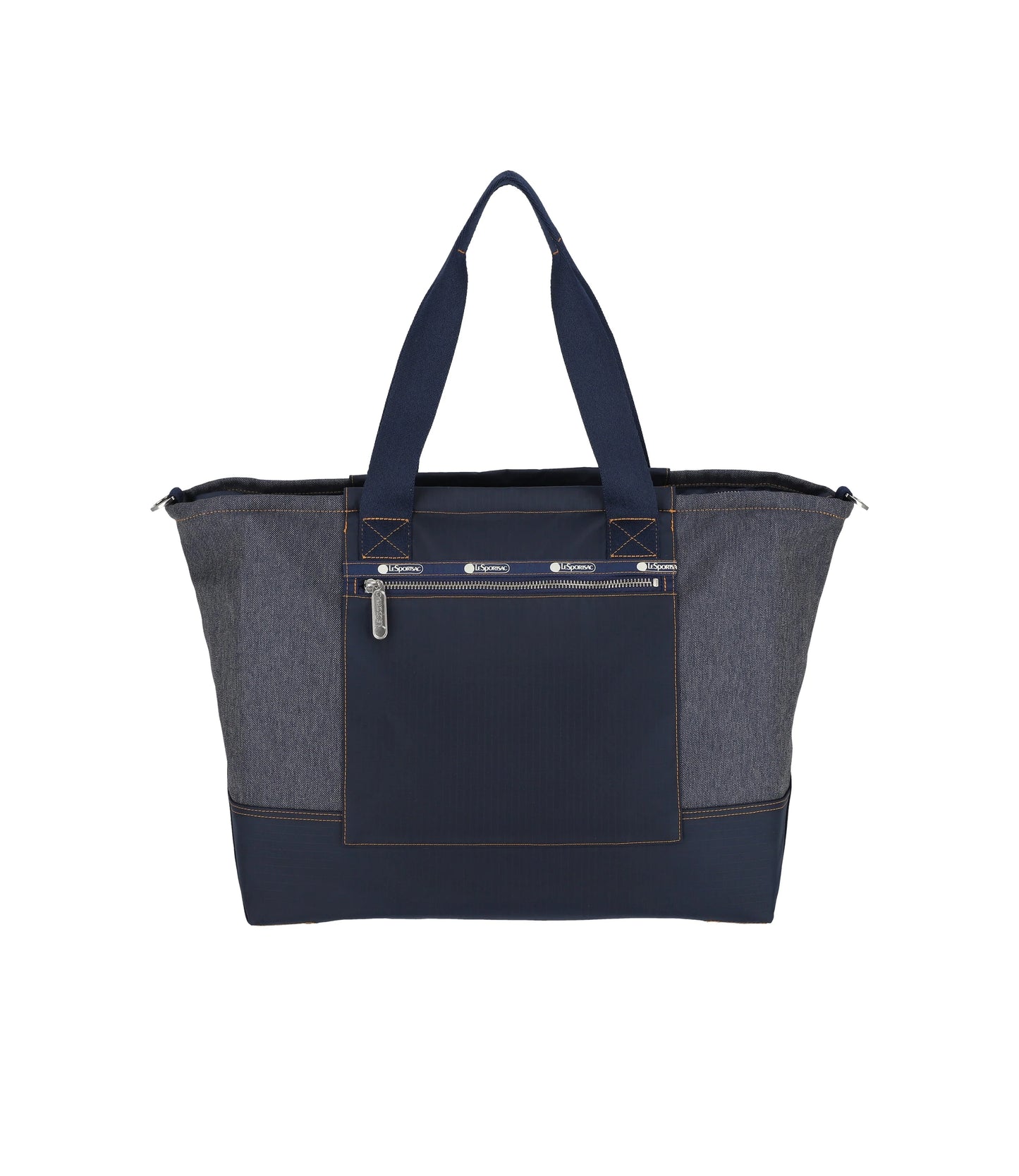 Denim East/West Tote<br>Medium Denim Wash