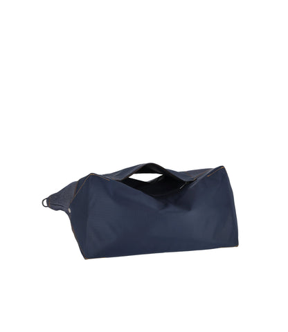 Denim East/West Tote<br>Medium Denim Wash