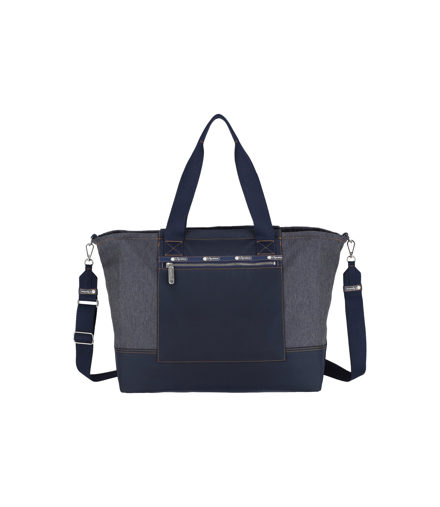 Denim East/West Tote<br>Medium Denim Wash