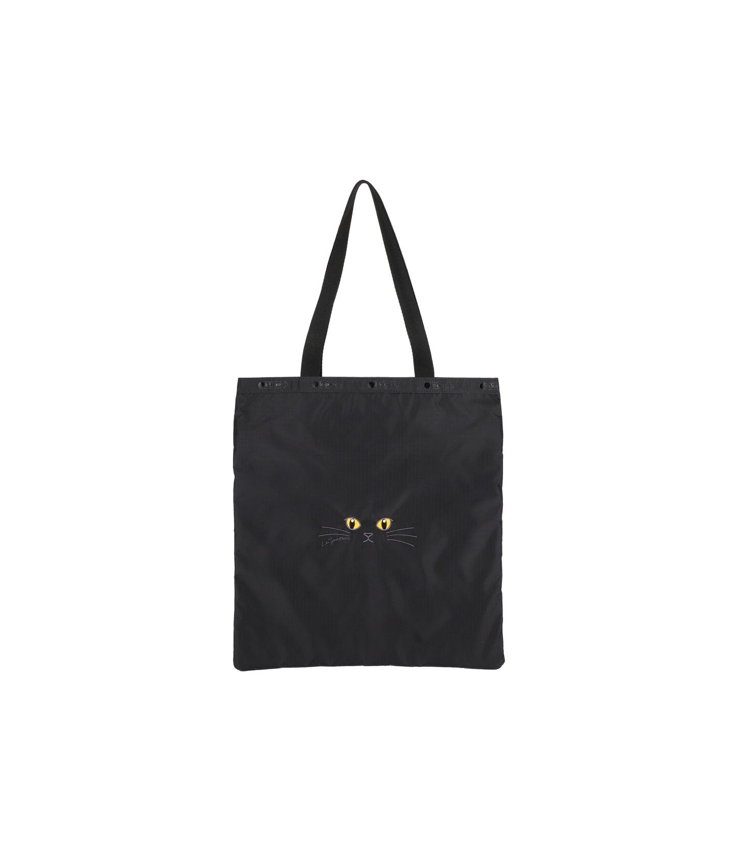 Large Emerald Tote<br>Black Cats Embroidery