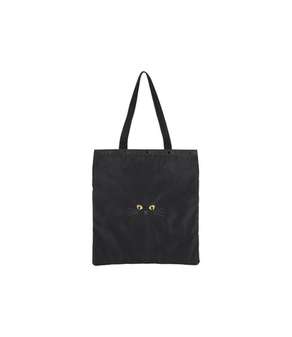 Large Emerald Tote<br>Black Cats Embroidery