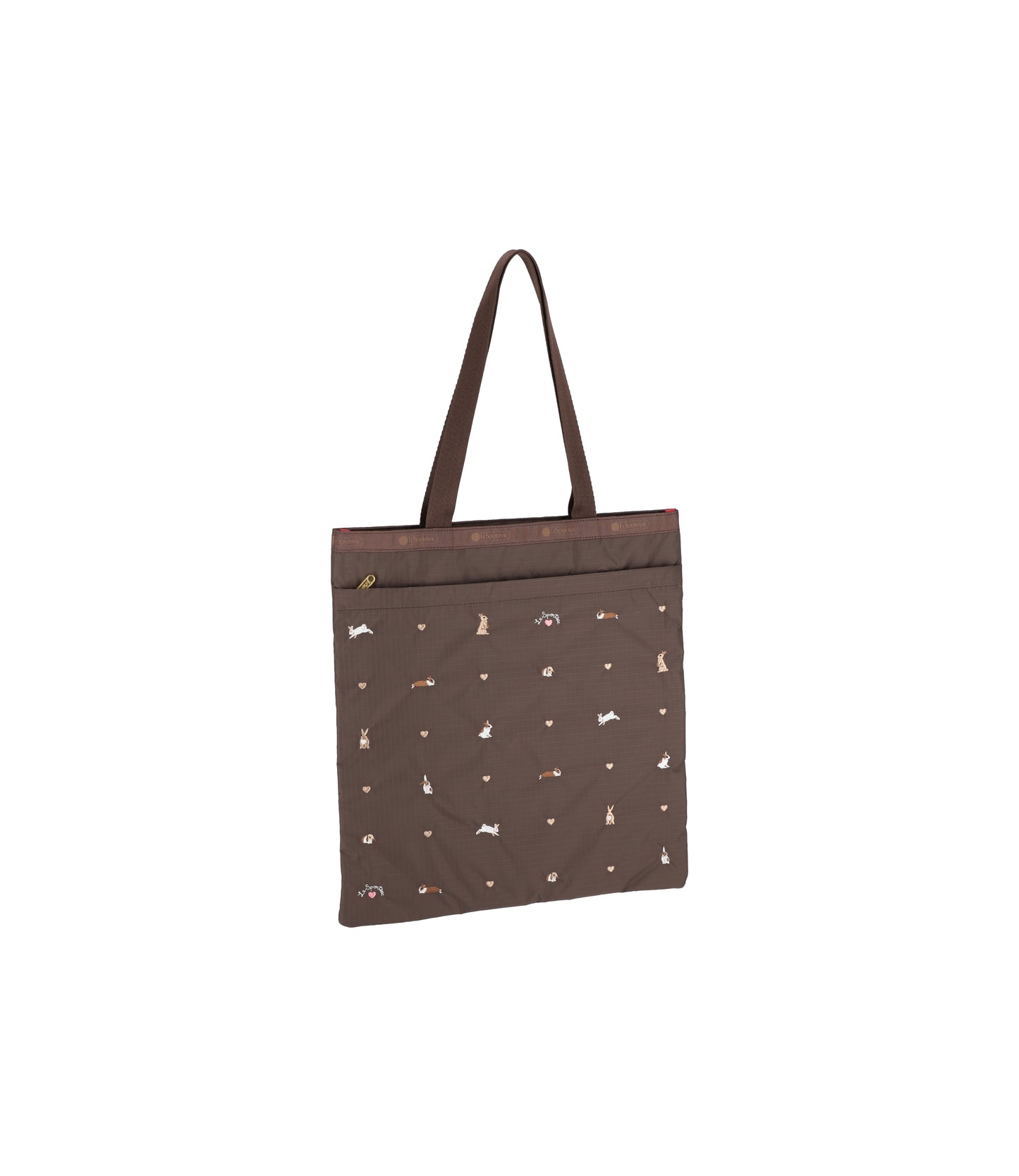 Large Emerald Tote<br>Bunny Embroidery
