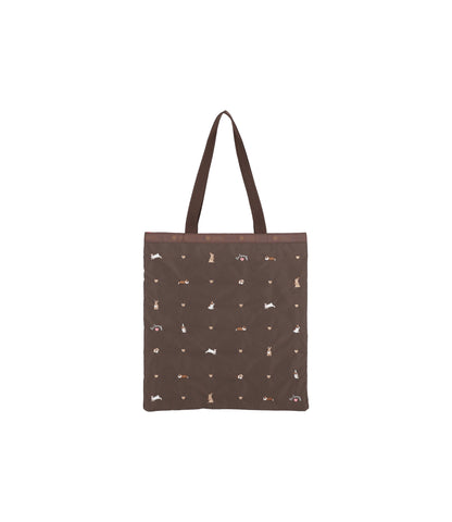 Large Emerald Tote<br>Bunny Embroidery