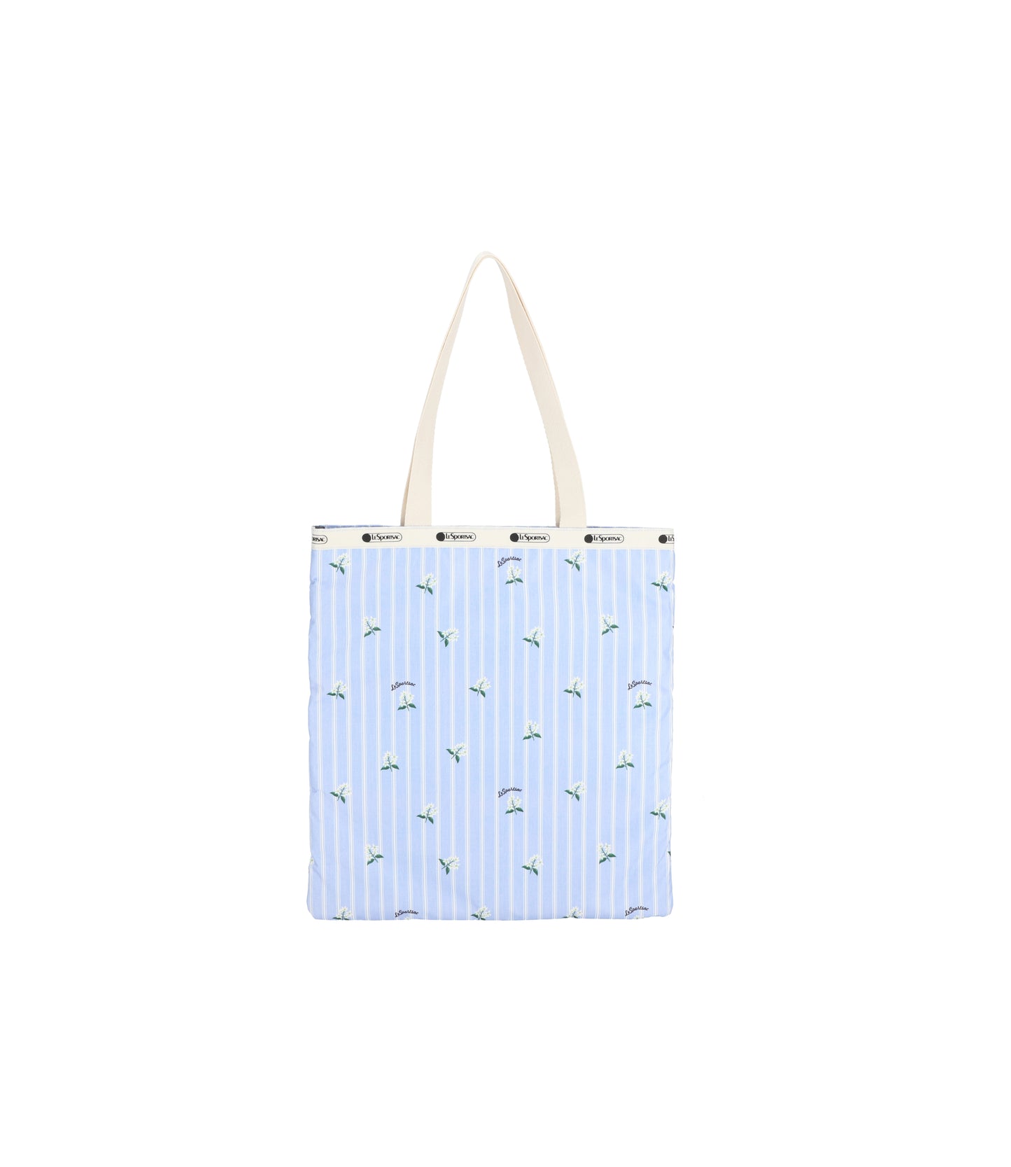 Large Emerald Tote<br>Jasmine Stripe