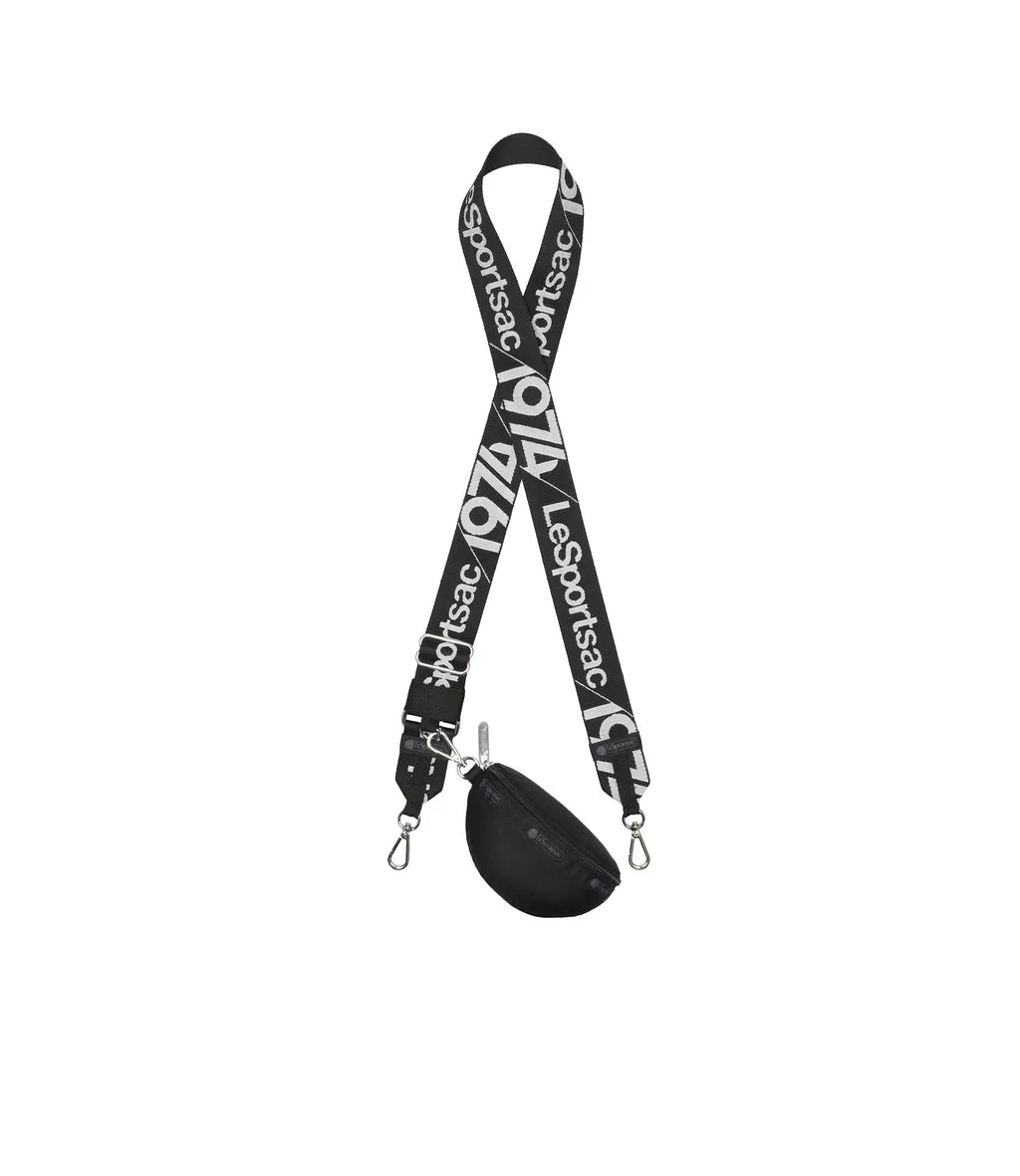 Detachable Shoulder Strap<br>Black/ Grey Logo Strap