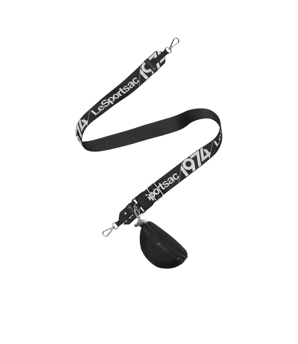 Detachable Shoulder Strap<br>Black/ Grey Logo Strap