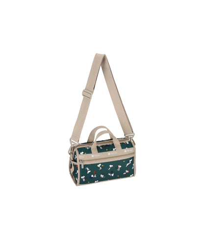 Mini Duffel Crossbody<br>Snoopy and Woodstock Green