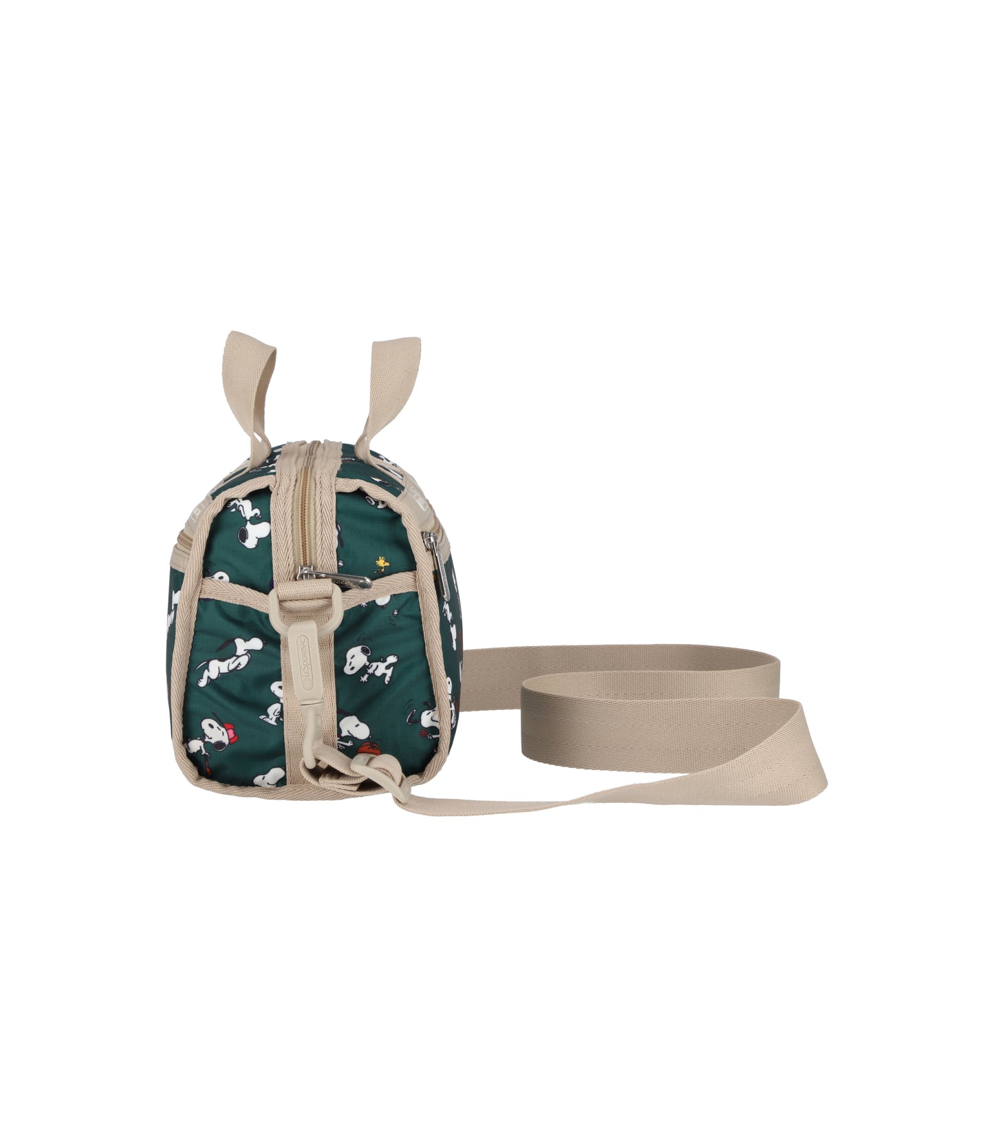 Mini Duffel Crossbody<br>Snoopy and Woodstock Green