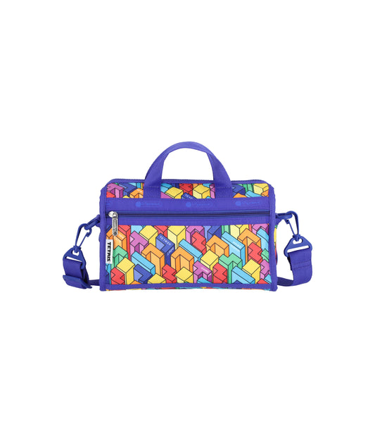 Mini Duffel Crossbody<br>Tetrimino City Blocks