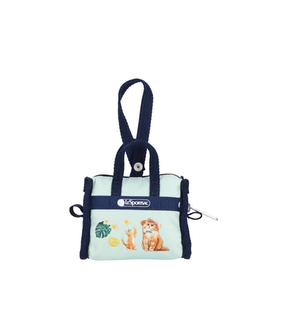 Micro Weekender Charm<br>Tropical Meow Cat