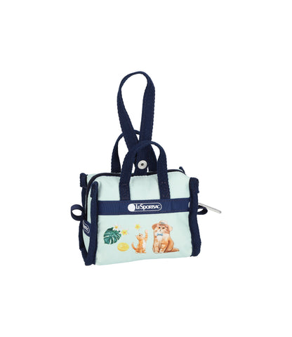 Micro Weekender Charm<br>Tropical Meow Cat