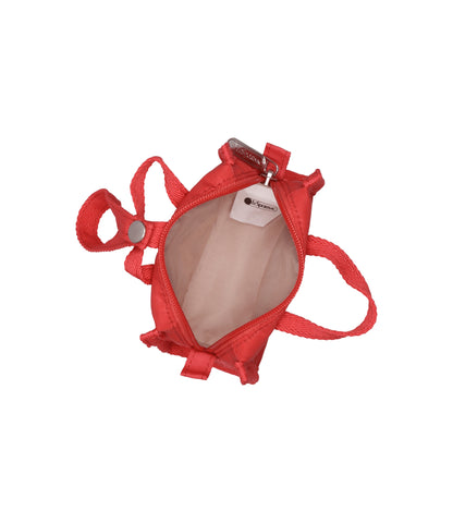 Micro Weekender Charm<br>Rosey Red