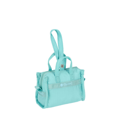 Micro Weekender Charm<br>Pale Turquoise