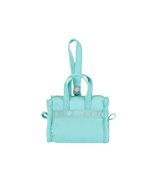 Micro Weekender Charm<br>Pale Turquoise