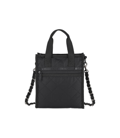 Chain Mini North/South Tote<br>Onyx Chain Quilt
