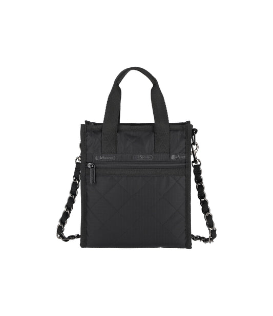 Chain Mini North/South Tote<br>Onyx Chain Quilt