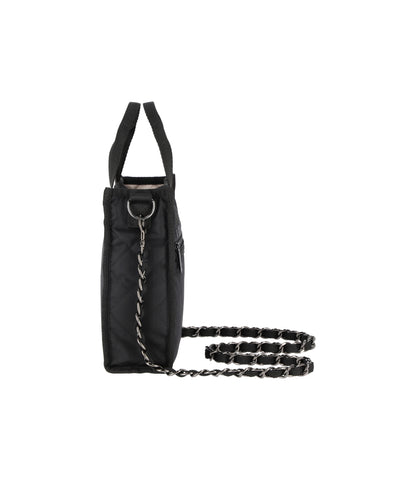 Chain Mini North/South Tote<br>Onyx Chain Quilt