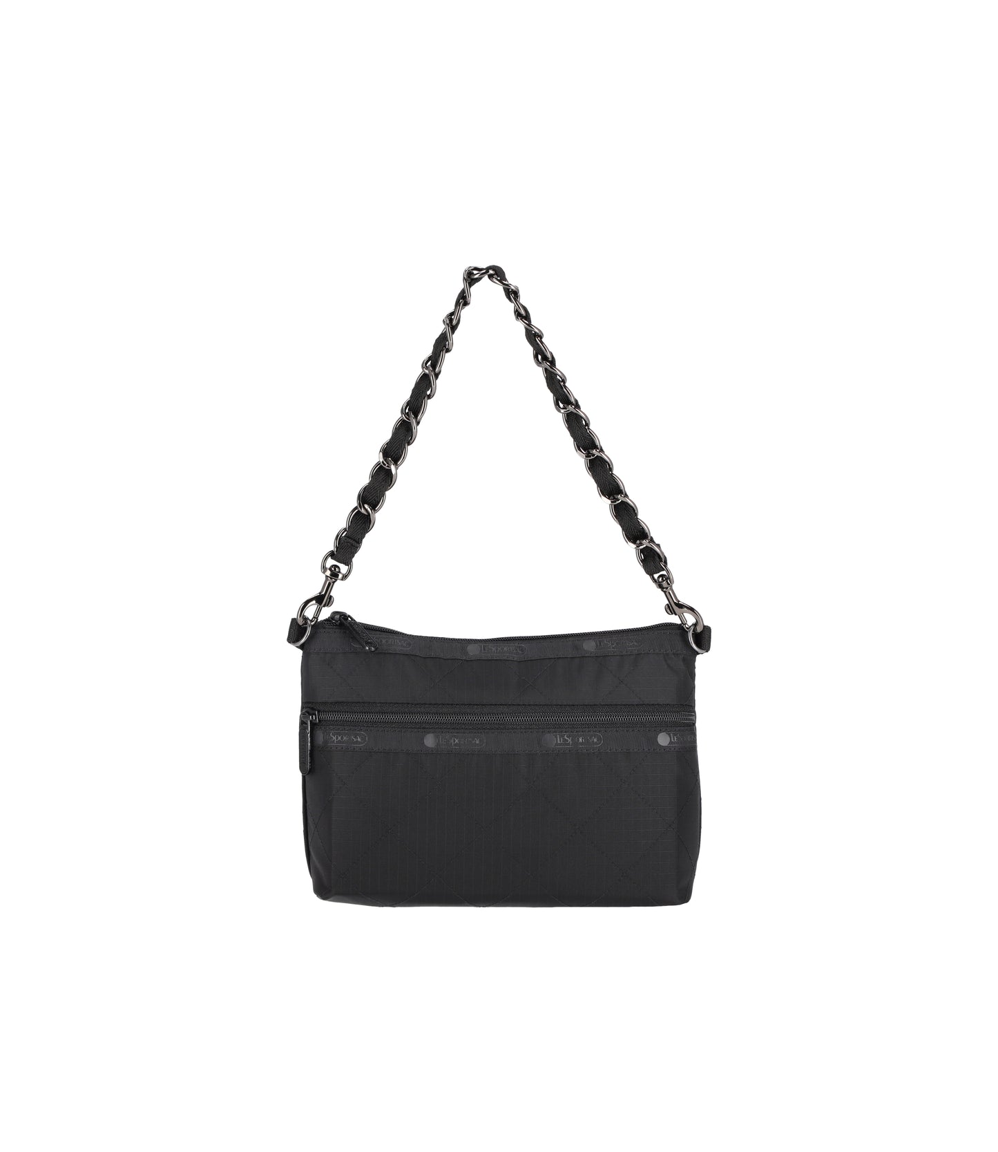 Chain Cosmetic Clutch<br>Onyx Chain Quilt