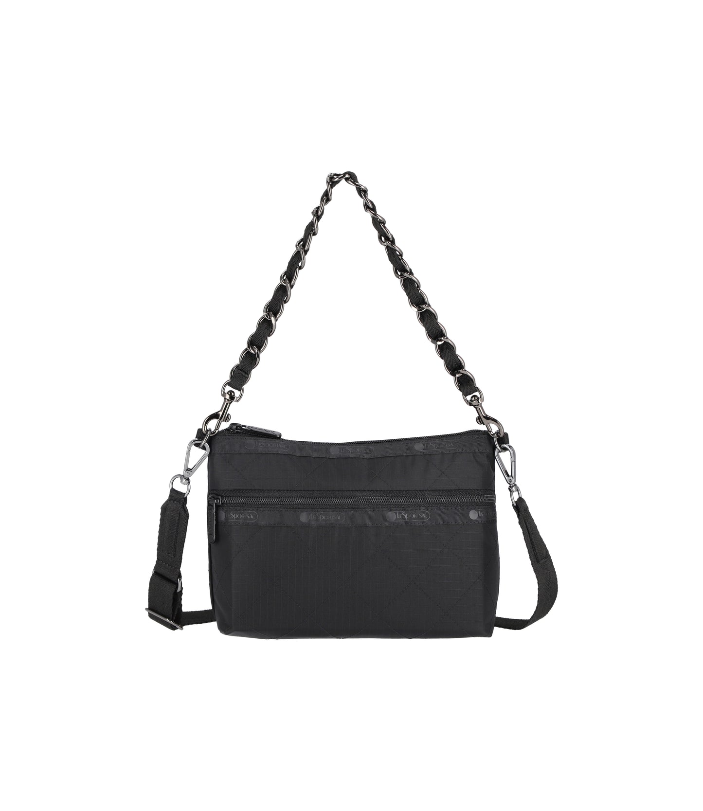 Chain Cosmetic Clutch<br>Onyx Chain Quilt