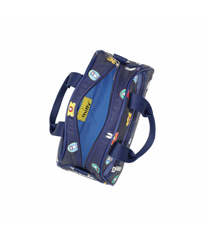 Round Small Satchel<br>Miffy Navy Polka Dot