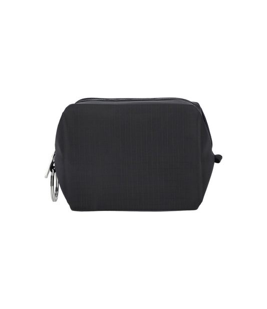 Small Zip Pouch<br>Recycled Black